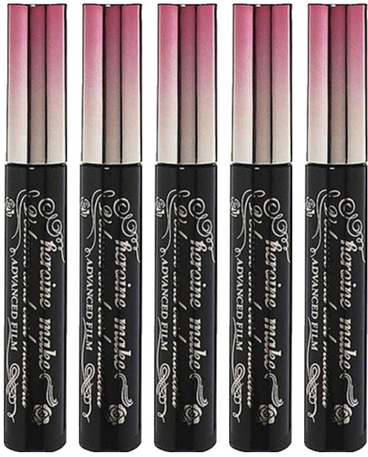 히로인메이크 볼륨앤컬 마스카라 어드밴스드 필름 6g, 01 딥블랙, 5개