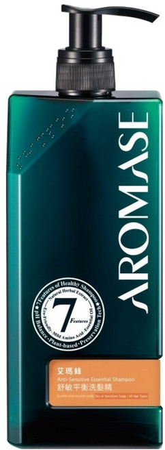 AROMASE 艾瑪絲 舒敏平衡洗髮精 乾敏頭皮適用, 400ml, 1件