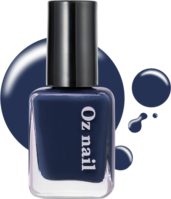 오즈네일 샤인 무드 네일 컬러 매니큐어, 27.인디고블루, 8ml, 1개
