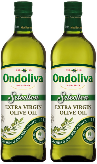 Ondoliva 奧多利瓦 冷壓初榨橄欖油, 2瓶, 1L