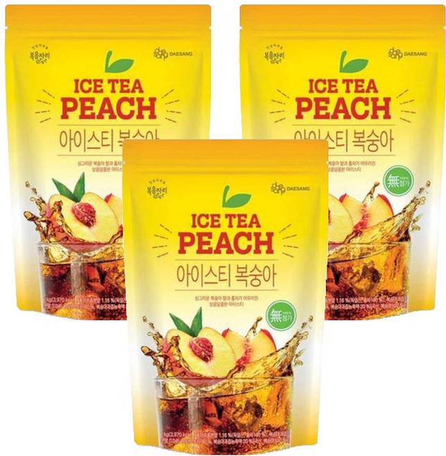 복음자리 복숭아 아이스티 파우더, 1kg, 1개입, 3개