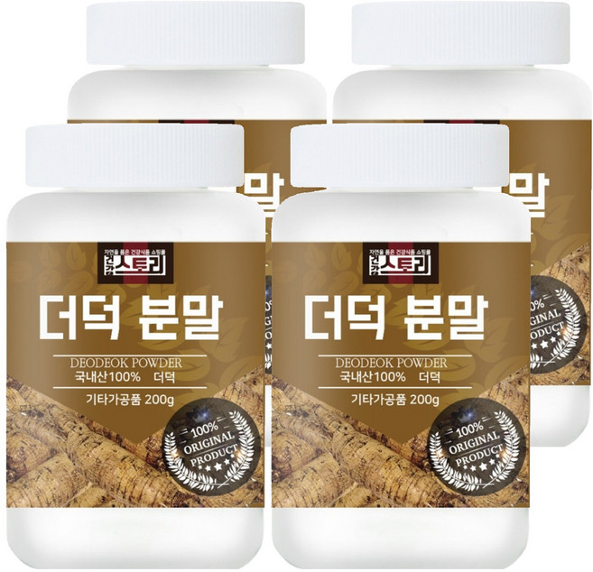 건강스토리 더덕 분말, 4개, 200g