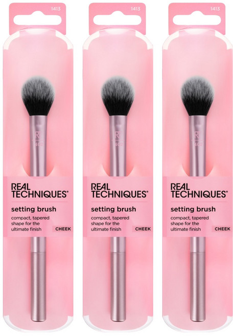 리얼테크닉스 세팅 브러시, 혼합색상, 3개