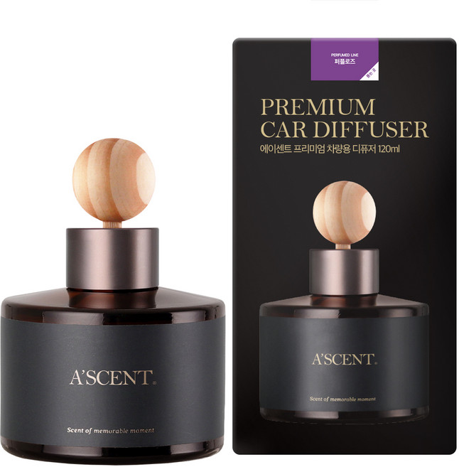 에이센트 차량용 디퓨저 세트, 퍼플로즈, 1개