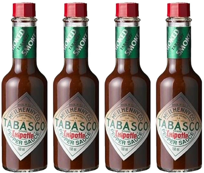 타바스코 치포틀레 페퍼 소스, 150ml, 4개
