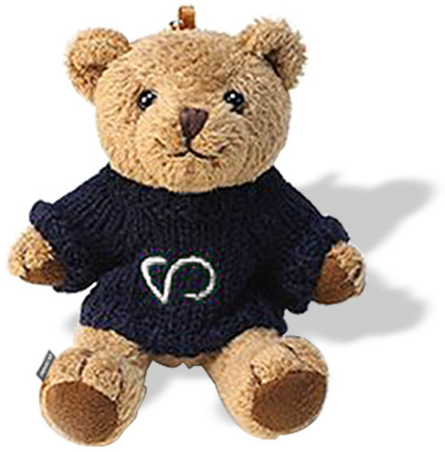 어반카 티브 곰돌이 키링 열쇠고리, 1개, VO 네이비