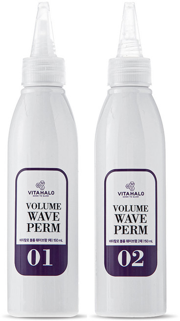 비타할로 볼륨 웨이브펌 1제 150ml + 2제 150ml 세트, 300ml, 1세트