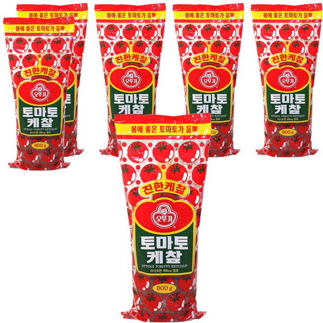 오뚜기 토마토케찹800g 케찹, 800g, 6개