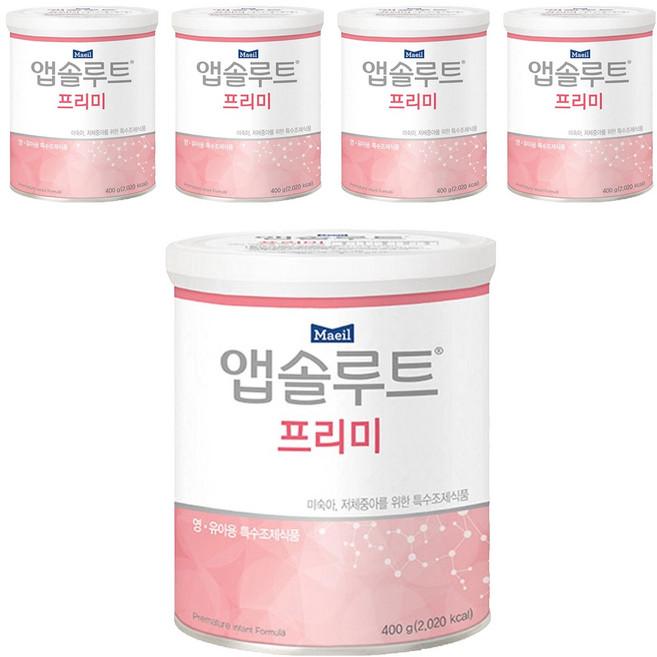 앱솔루트 프리미 분유, 400g, 1개입, 5개