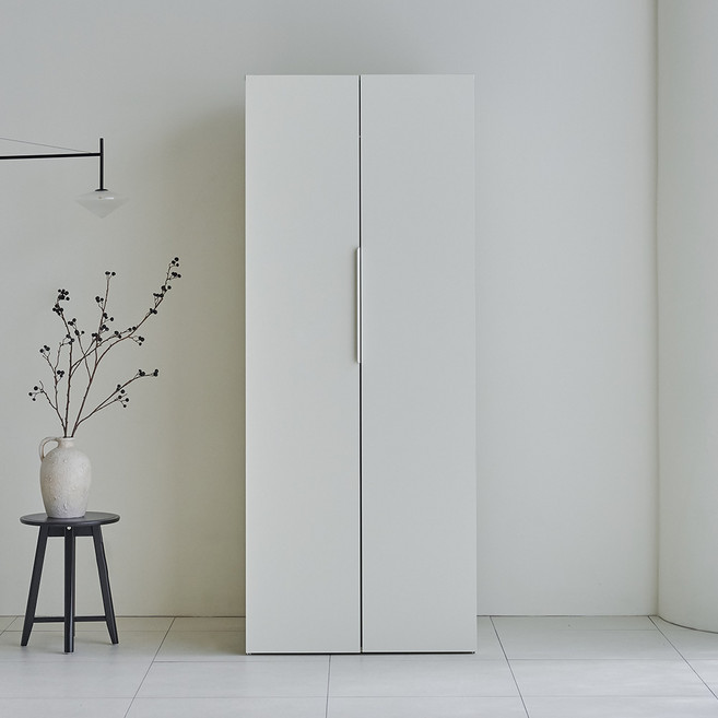 웰퍼니쳐 카린 1단 행거형 높은 옷장, 화이트