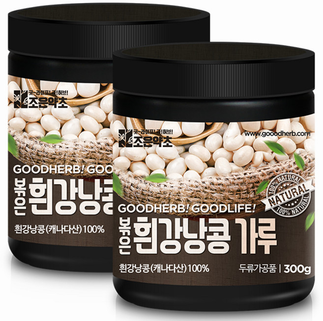 조은약초 프리미엄 볶은 흰강낭콩 가루, 2개, 300g