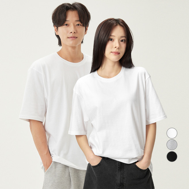 캐럿 고밀도 릴렉스핏 반팔 티셔츠