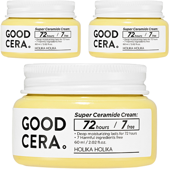 홀리카홀리카 굳세라 수퍼 세라마이드 크림, 60ml, 3개