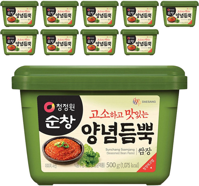 청정원순창 양념듬뿍 쌈장, 500g, 10개