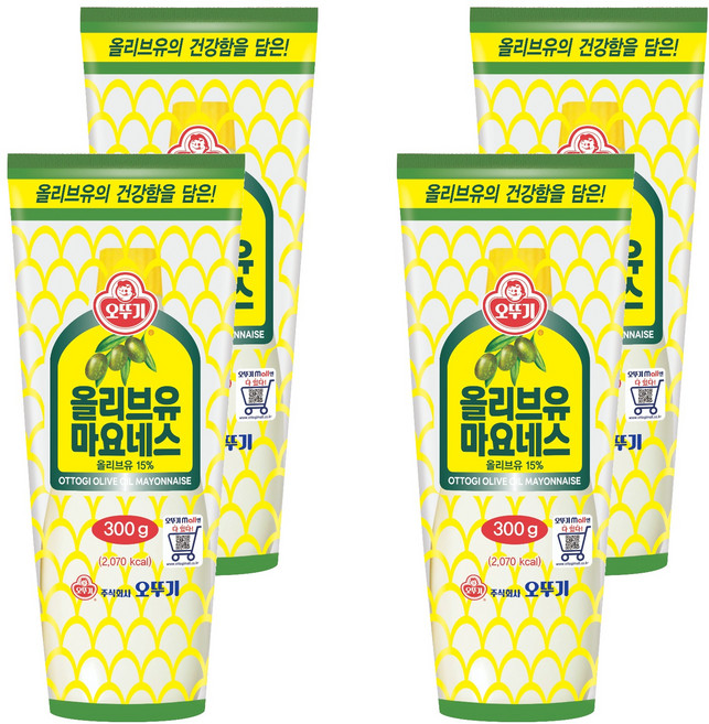 오뚜기 올리브유마요네즈, 300g, 4개