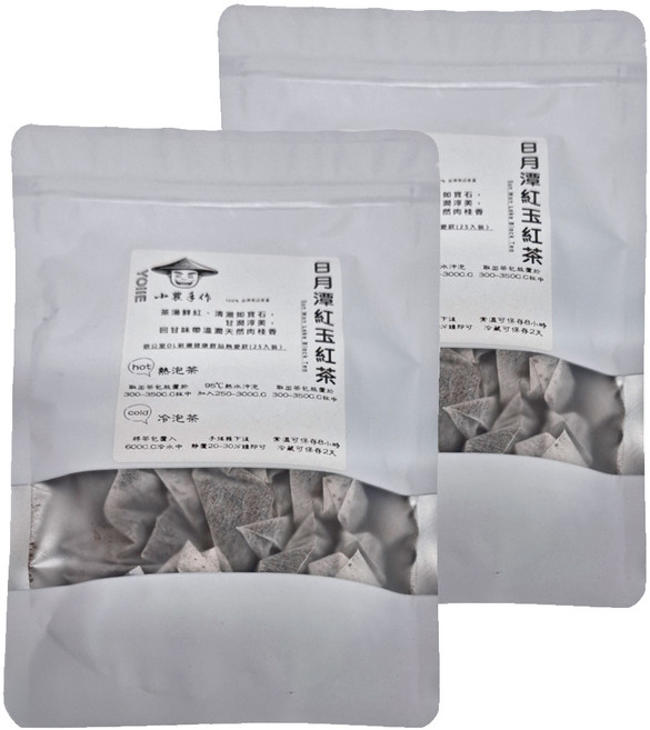 YOIIE 小農手作 極品日月潭紅玉紅三角立體茶包, 2.5g, 25包, 2袋