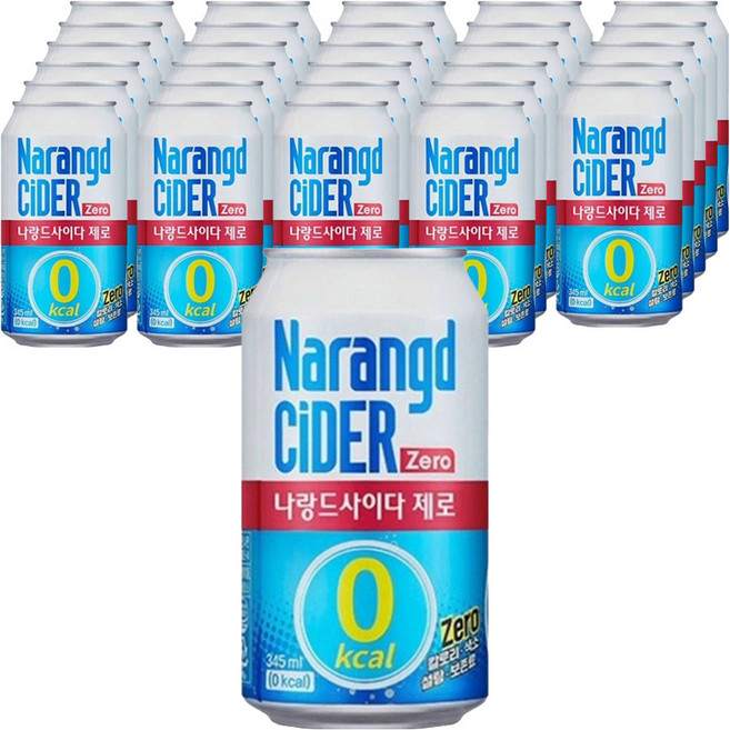 나랑드사이다 제로, 345ml, 48개