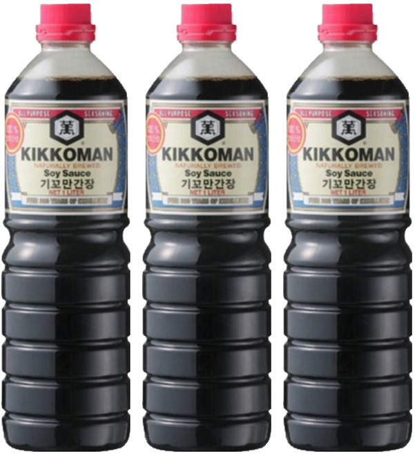 기꼬만 간장(양조간장), 1L, 3개