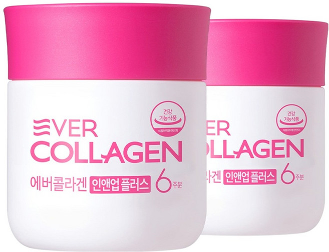 에버콜라겐 정품 인앤업 플러스 6주분, 84정, 2개