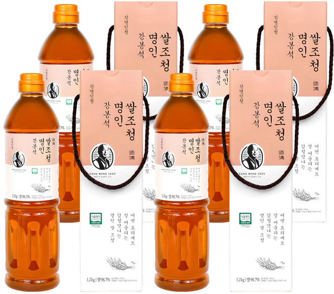 강봉석 명인 쌀조청, 1.2kg, 4개
