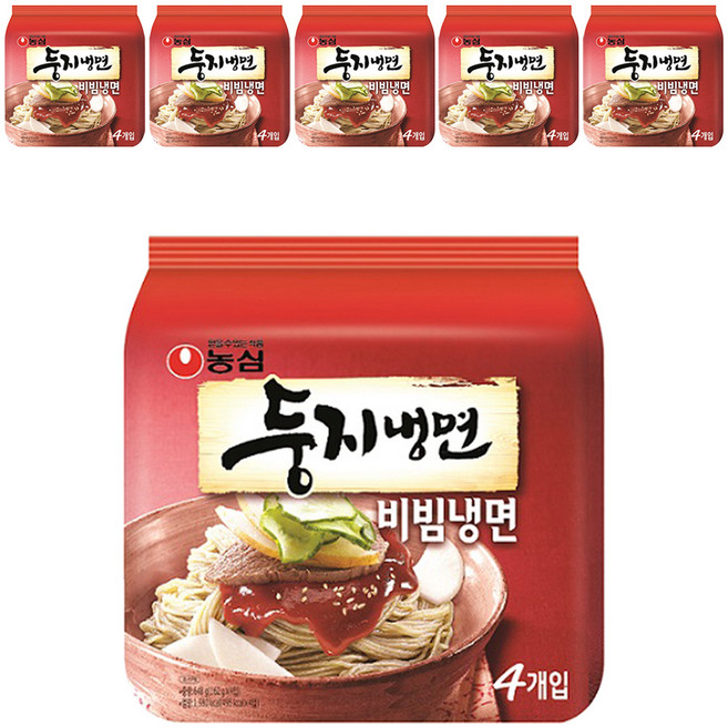 Doongji Cold Noodles 鳥巢辣拌冷麵 162g, 24包