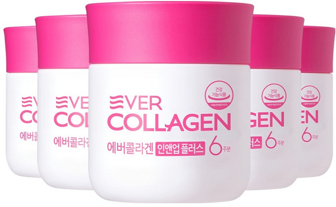 에버콜라겐 정품 인앤업 플러스 6주분, 84정, 5개