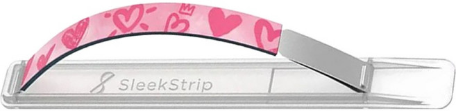 SleekStrip 犀利釦 手機握帶支架 輕量款, 透明底座 + 悸動, 1個