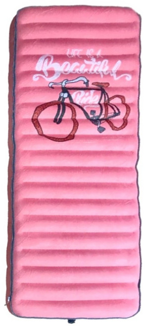 Atc Mattress 充氣床 純TPU好收納可水洗露營床 人造棉 AD200385 單人床 1.7kg, 粉色
