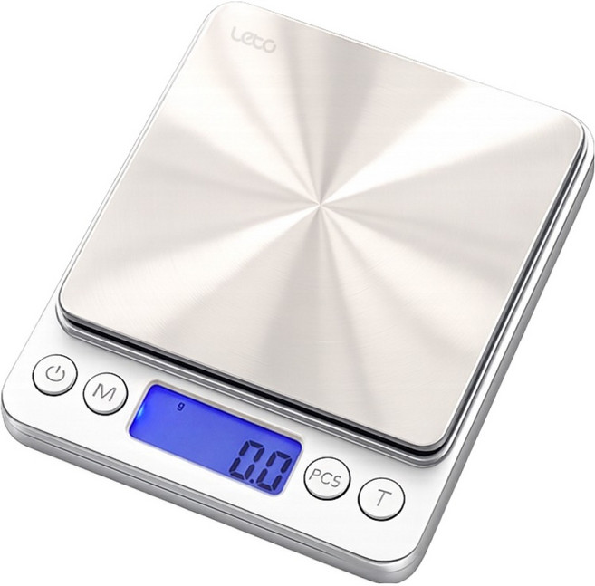 레토 가정용 디지털 주방저울, 1kg, 혼합색상, LKS-S01