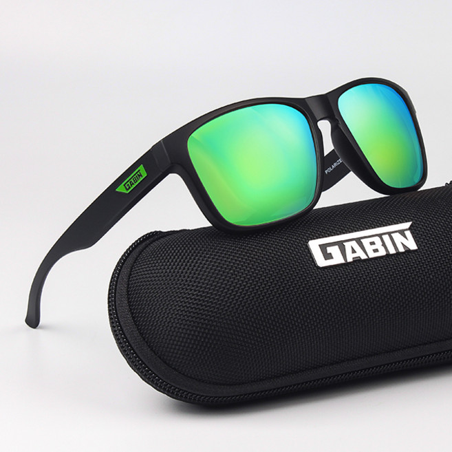 가빈 스타일호른 편광 선글라스 G109, C4 무광블랙+그린미러, 1개