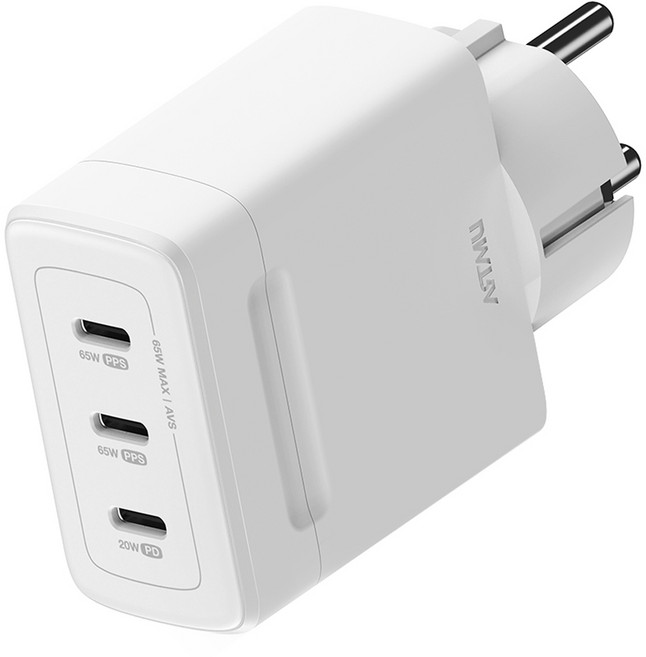 아트뮤 PD 3.2 AVS GaN 접지 멀티 초고속 충전기 65W GB653, 1개, 화이트