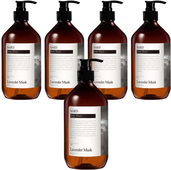 나드 바디워시 라벤더머스크, 500ml, 5개