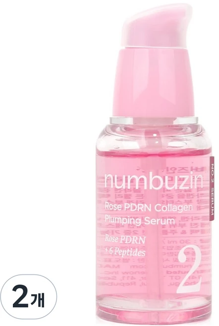 넘버즈인 2번 로즈 PDRN 콜라겐 플럼핑 세럼, 30ml, 2개 - 쿠팡