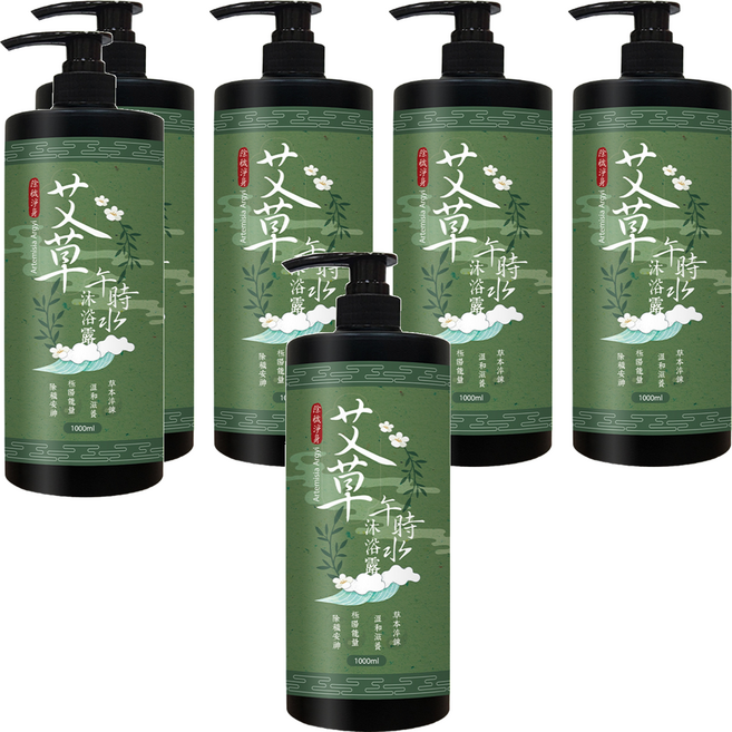 艾草午時水 沐浴露, 1L, 6瓶