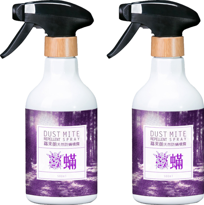 HUKUROU 福來朗 天然防蟎噴霧, 500ml, 2瓶