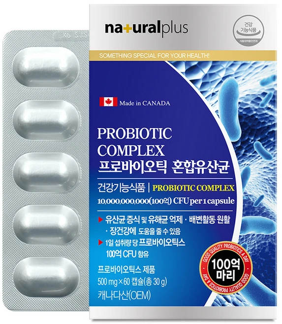 내츄럴플러스 프로바이오틱 혼합유산균, 60정, 30g, 1개 - 쿠팡