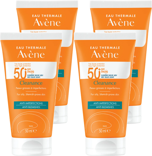 Avene 雅漾 超能控油清爽防曬液SPF50+, 50ml, 4罐