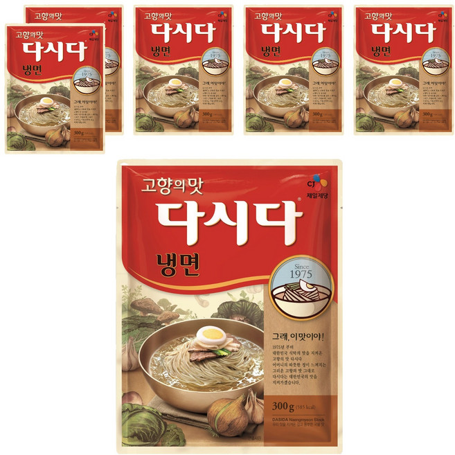 다시다 냉면, 300g, 6개