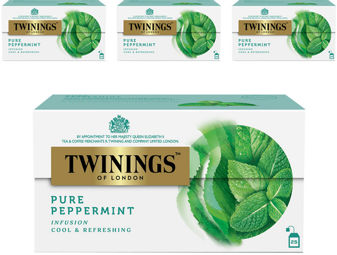 트와이닝 페퍼민트 티백, 2g, 25개입, 4개
