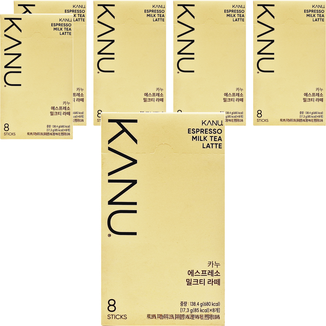 KANU 紅茶拿鐵咖啡, 17.3g, 8條, 6盒