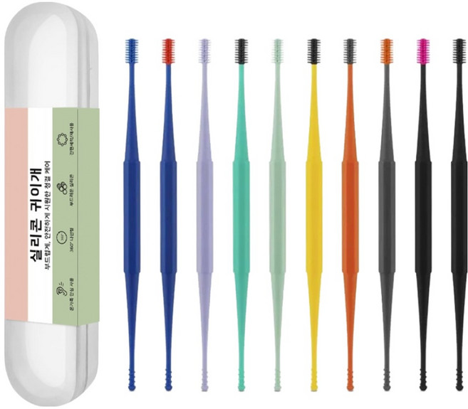 집사모임 실리콘 귀지 청소도구 10종 세트, 1세트