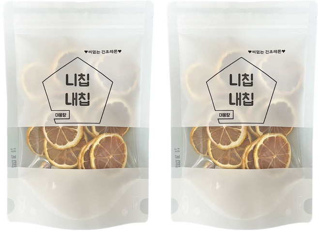 니칩내칩 씨없는 건조 레몬칩, 35g, 2개