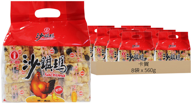 卡賀 雞蛋沙琪瑪, 560g, 8袋