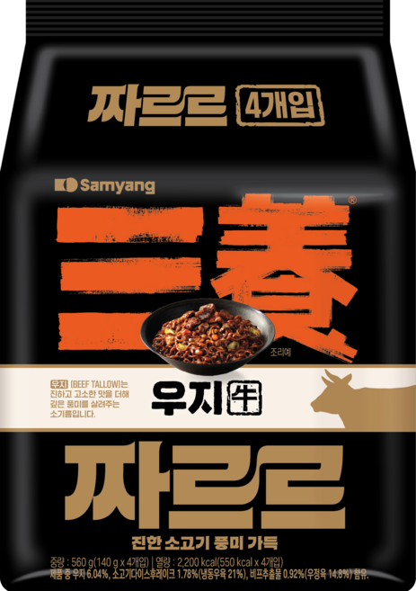 삼양 짜르르 140g, 4개