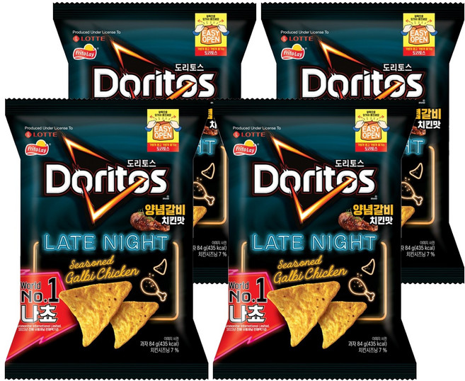 도리토스 양념갈비치킨맛, 84g, 4개
