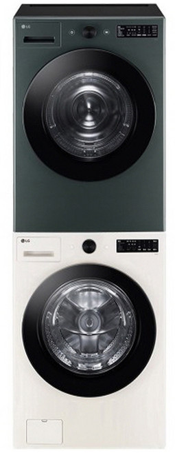 LG전자 트롬 오브제컬렉션 드럼세탁기 19kg + 건조기 19kg + 키트 세트 방문설치, KFG19EN-9GN, 네이처베이지(드럼세탁기), 네이처그린(건조기)