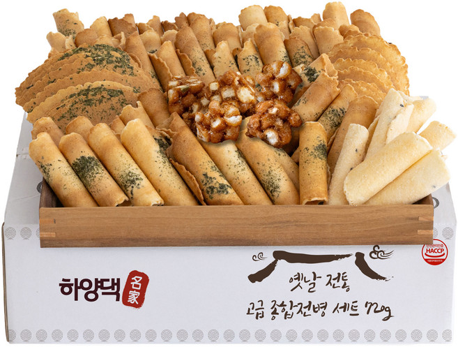 하양댁 옛날 전통 고급 종합전병 세트, 720g, 1세트