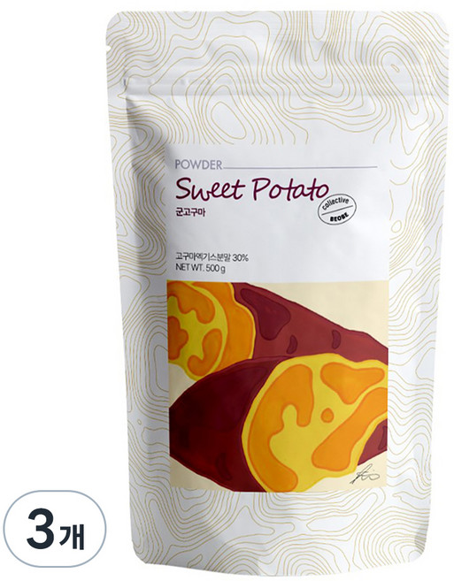 베오베 군고구마 라떼 파우더, 500g, 1개입, 3개