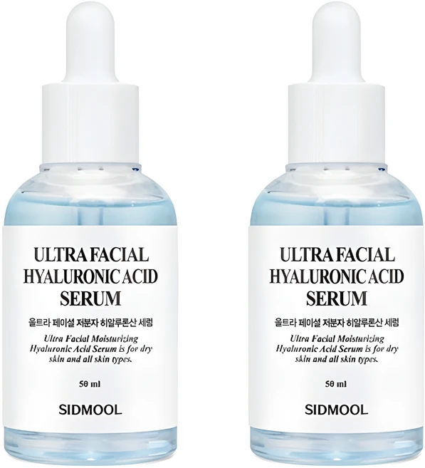 시드물 울트라 페이셜 모이스처라이징 저분자 히알루론산 세럼, 50ml, 2개 - 쿠팡