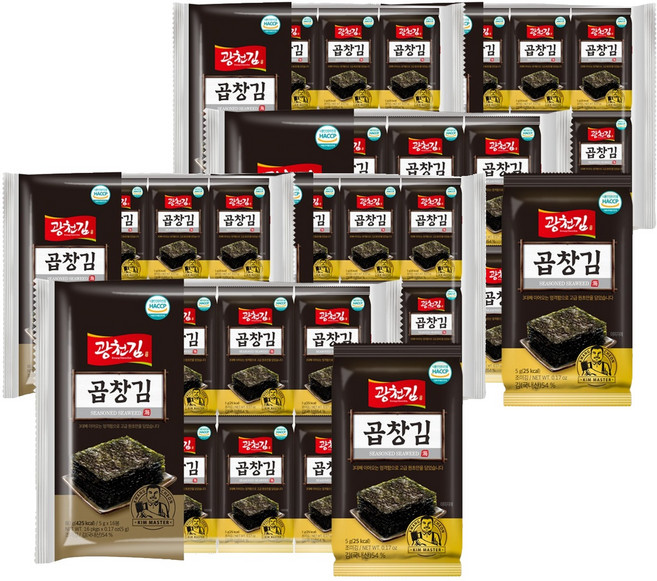 광천김 곱창도시락김, 5g, 96개
